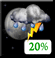 Monday Night: A slight chance of showers and thunderstorms before 5am. Partly cloudy, with a low around 53. West wind 0 to 10 mph. Chance of precipitation is 20%. New rainfall amounts less than a tenth of an inch possible. Monday Night: Slight Chance Showers And Thunderstorms